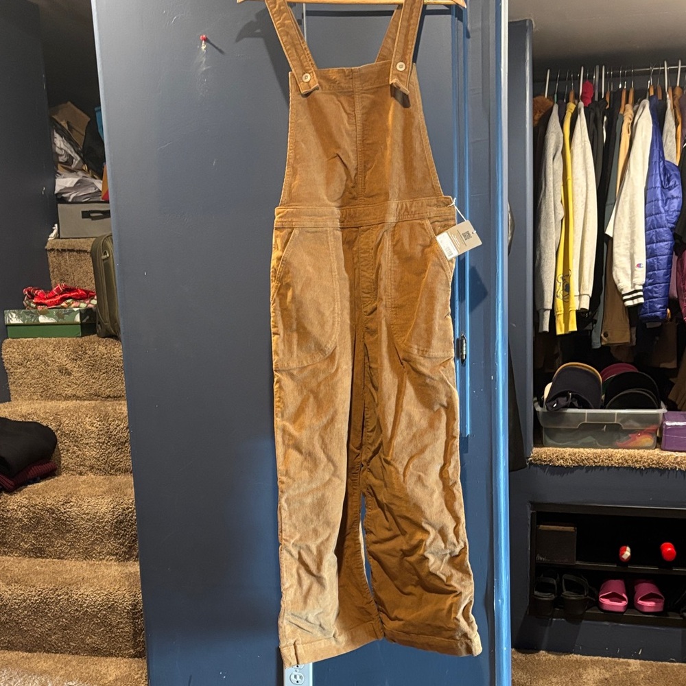 Brown Corduroy Overalls